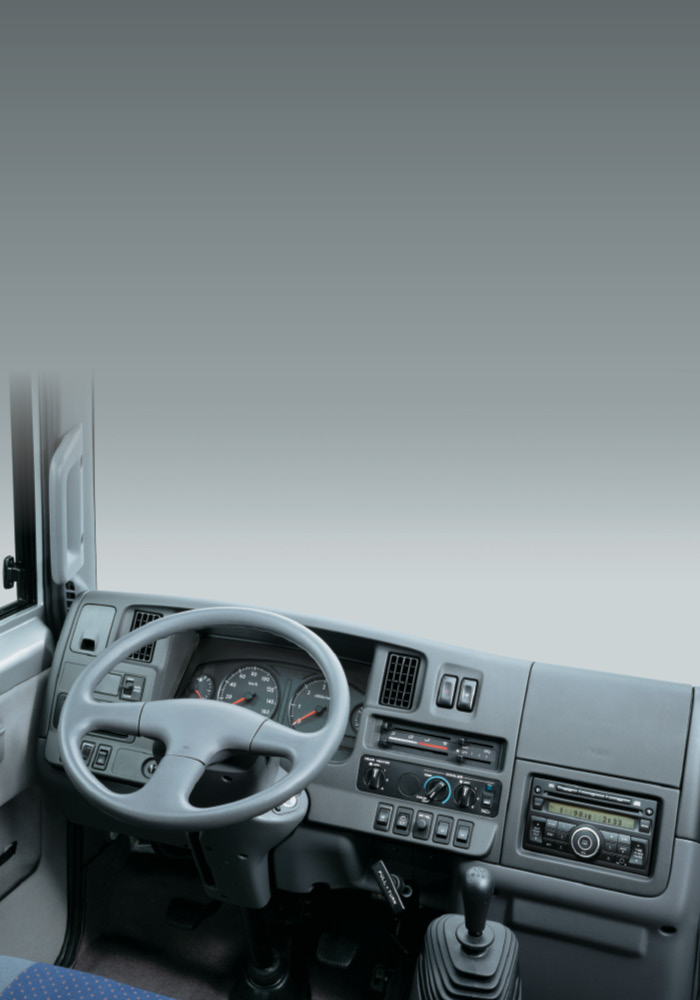 Interior dash view Nissan Civilian 